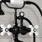 Kingston Brass AE559T0 7-Inch Wall Mount Tub Faucet with Hand Shower, Matte Black AE559T0 - alternate 5
